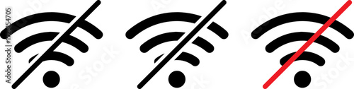 No WiFi icons indicating internet outage or disconnection