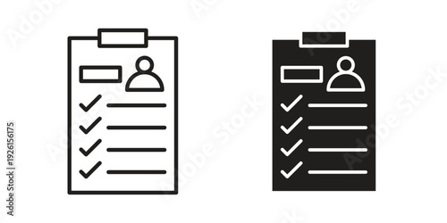 Job description icon vector illustrations. vector glyph flat icons
