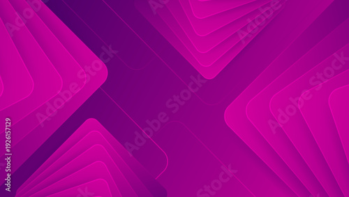 Vivid magenta and purple layered square background with soft shadows and modern aesthetic