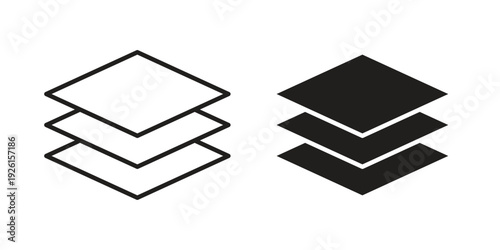 Layers icon vector illustrations. vector glyph flat icons