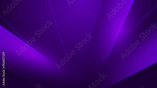 Minimalist abstract background with deep purple layers and sharp diagonal glowing lines creating a premium feel