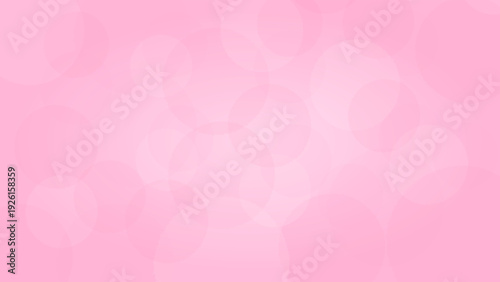 Soft Pink Background Decorated With Bubble Gradient Ornaments