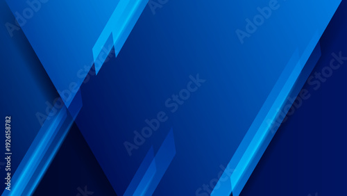 Sleek corporate background featuring deep blue gradients and sharp overlapping triangular shapes for premium branding