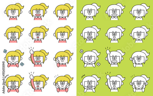 色んな表情の女の子 その１