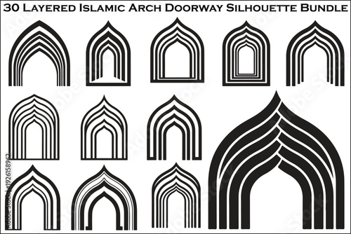 Islamic Arch Doorway Bundle