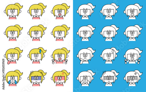 色んな表情の女の子 その３