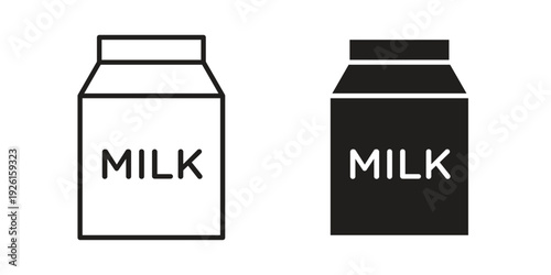 Milk icon vector illustrations. vector glyph flat icons