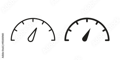 Performance indicator icon vector illustrations. vector glyph flat icons