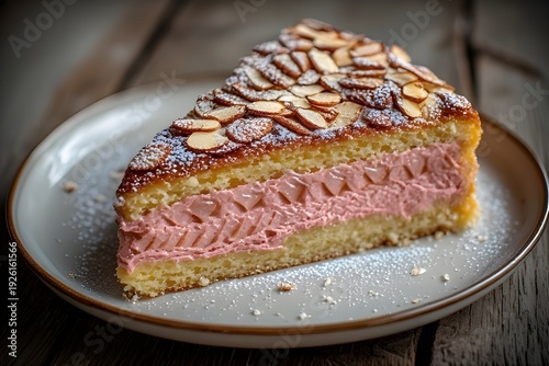 Wallpaper Mural piece of zuger kirschtorte on a plate Torontodigital.ca