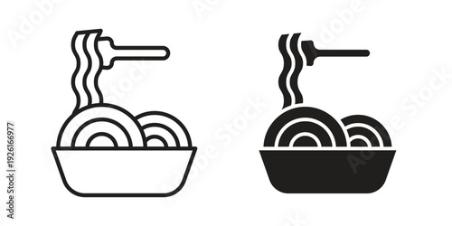 Spaghetti icon vector illustrations. vector glyph flat icons