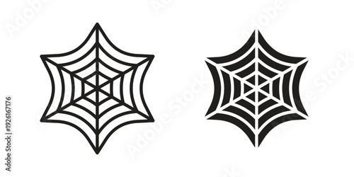 Spider web icon vector illustrations. vector glyph flat icons