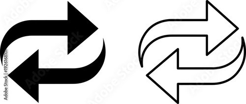 Modern arrow icons for navigation and direction