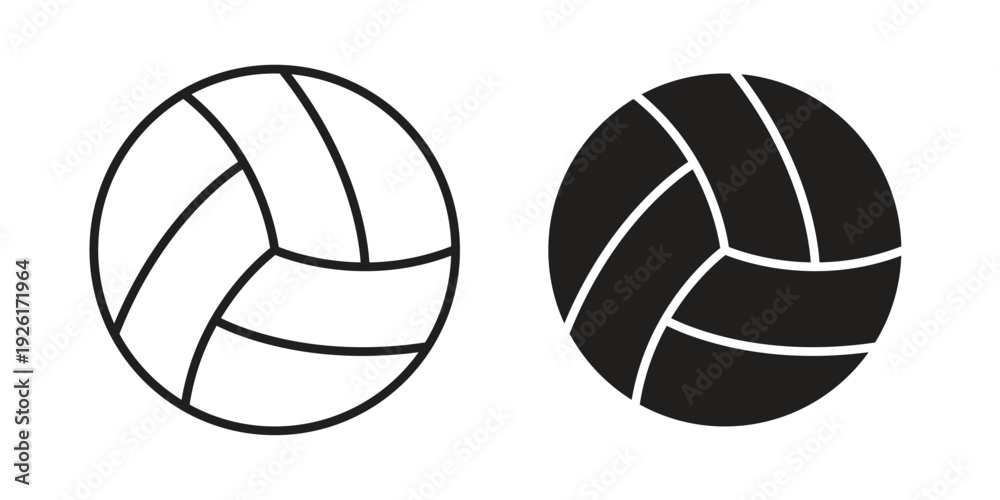 Фотография Volleyball icon vector illustrations. vector glyph flat icons