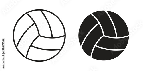 Volleyball icon vector illustrations. vector glyph flat icons