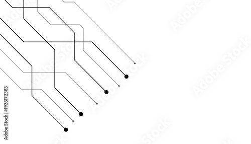 Abstract futuristic circuit board Illustration, Circuit board with various technology elements. Circuit board pattern for technology background. Vector illustration