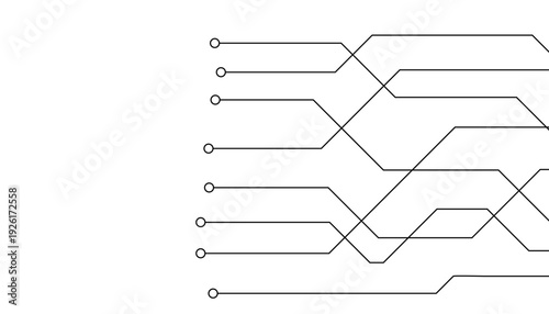 Abstract futuristic circuit board Illustration, Circuit board with various technology elements. Circuit board pattern for technology background. Vector illustration
