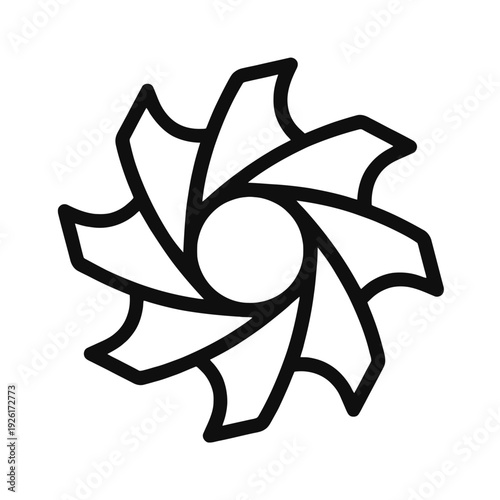 black and white flower