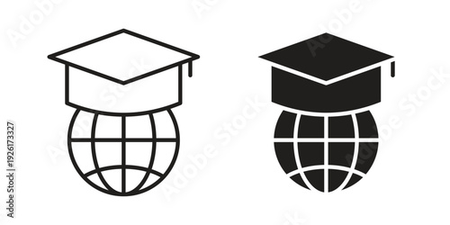 World university icon vector illustrations. vector glyph flat icons
