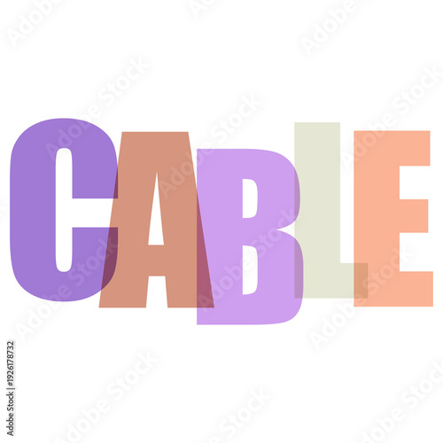 CABLE isolated on Transparent Background