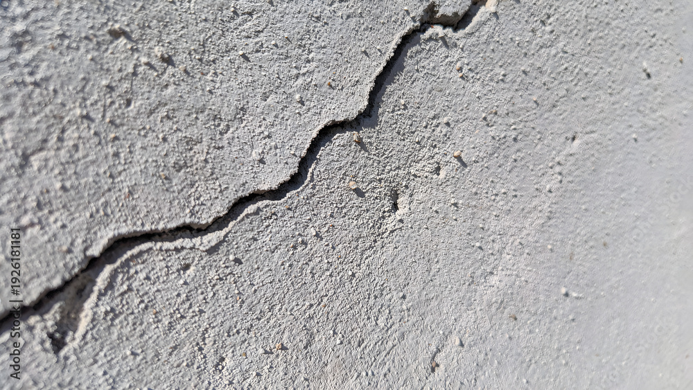 Fototapeta premium Cement Plaster Crack Detail Macro