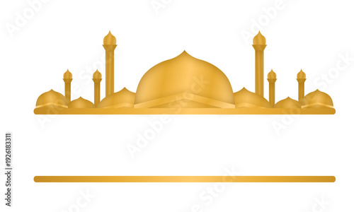 Vector illustration of the Taj Mahal in Agra India featuring a majestic dome and ancient architecture as a world landmark icon set against a clear sky landscape