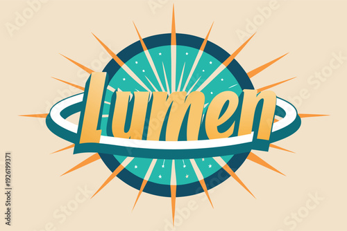 Vibrant Lumen logo with radiant sunburst design elements