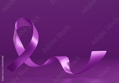 Bild auf Leinwand Purple Ribbon