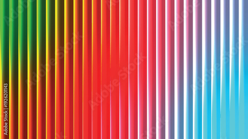 A vibrant spectrum of vertical stripes showcasing the full range of rainbow colors, high-quality professional