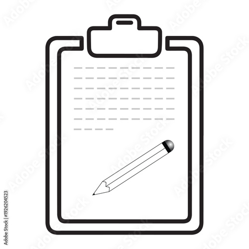 Clipboard with pencil resting beside lined pages ready for notes or reminders
