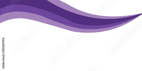 Abstract purple business wave banner on white background, flat purple gradation, modern design vector ilustration 10 epsPrint