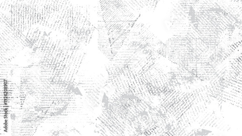 Wallpaper Mural Faded newsprint texture with scattered text fragments and ink splatters on white background grunge distressed Torontodigital.ca