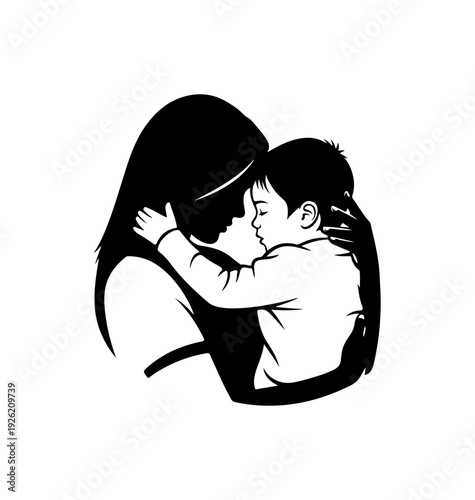 Mother and Child Embrace