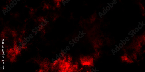 Dark red powder explosion cloud on black background. Abstract red and black grunge texture smoke. smoke fog misty texture overlay on dark black. paranormal red mystic smoke, clouds for movie.