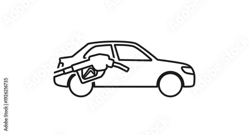 Damaged Car After Collision Accident.