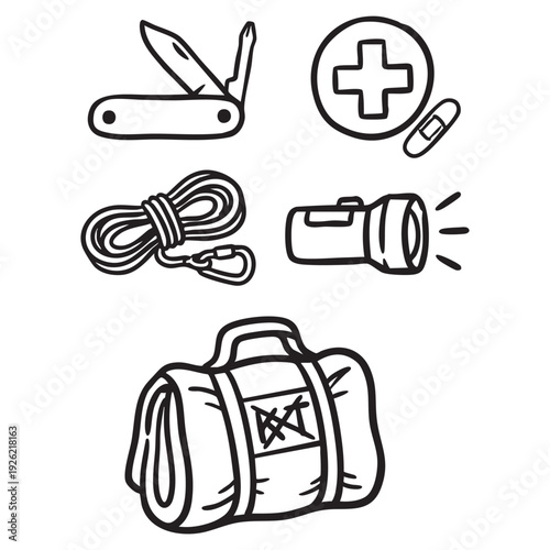 Emergency Tool First Aid Equipment Icons