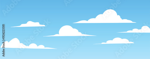 cloud vector set nine stylized cartoon cloud icons for design