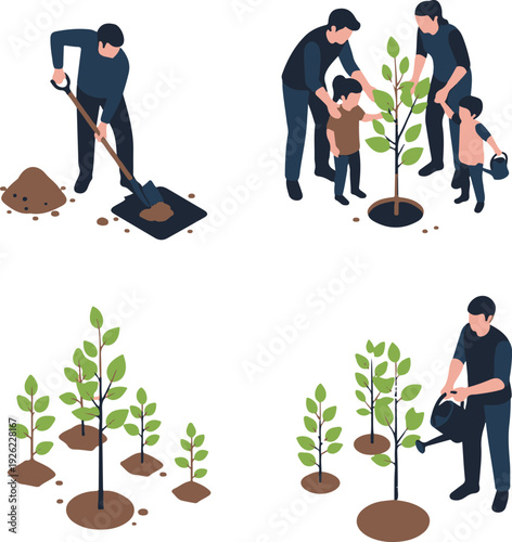 Planting trees with care and community involvement