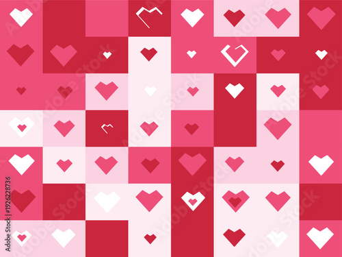 Valentine's day heart pattern background