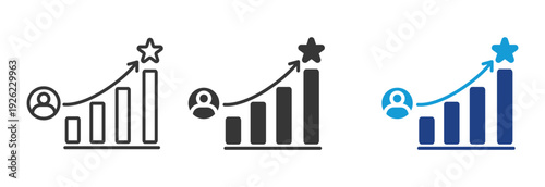 Tableau sur toile POTENCIAL icon set multiple style collection