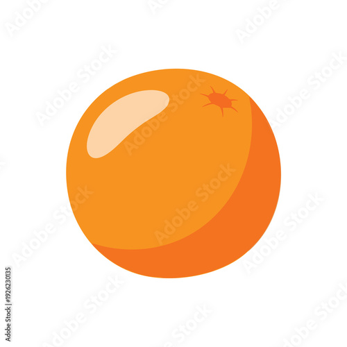 Bright and Juicy Orange Fruit Isolated on White Background