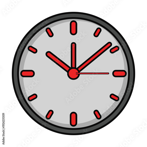 A digital illustration of a clock