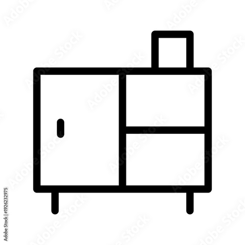 Modern Kitchen Cabinet icon set for home storage, kitchen organization, and interior design