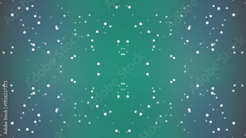 Glowing Particles in Green Background Animation.