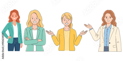 Illustration of Woman Smiling