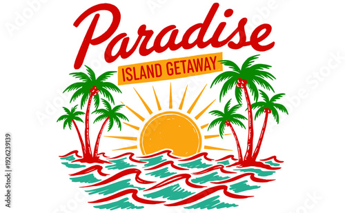 Beach club. Endless summer artwork. Tropical vintage design. Surfing club artwork. Summer vibes artwork. Ocean wave artwork.