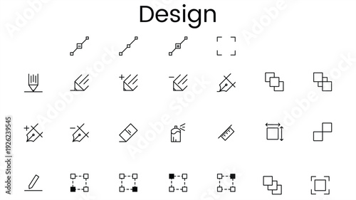 esign and Creativity Icons – Web and App UI Vector