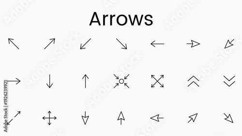 Minimal Arrow Icons – Interface Navigation Elements
