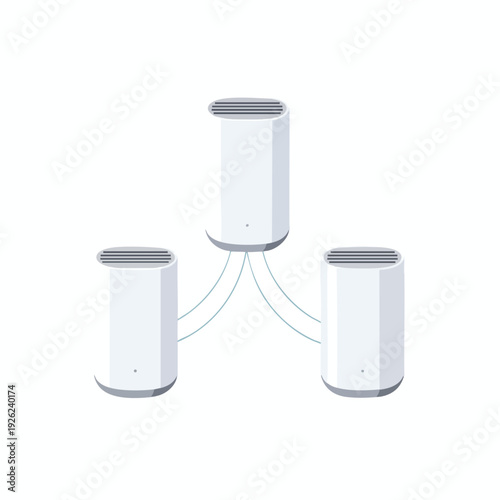 Wireless Network Routers with Connected Devices for Modern Internet Connectivity