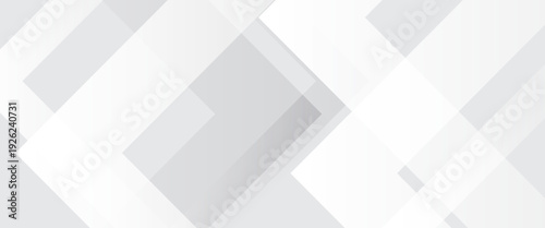 Minimal gray abstract vector background with overlapping translucent rectangles and diagonal layers, creating a clean, modern geometric composition.