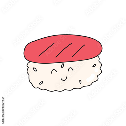A colorful cartoon illustration of different sandwiches with cheese, sausage, tomato, and fresh ingredients, designed as a simple food icon